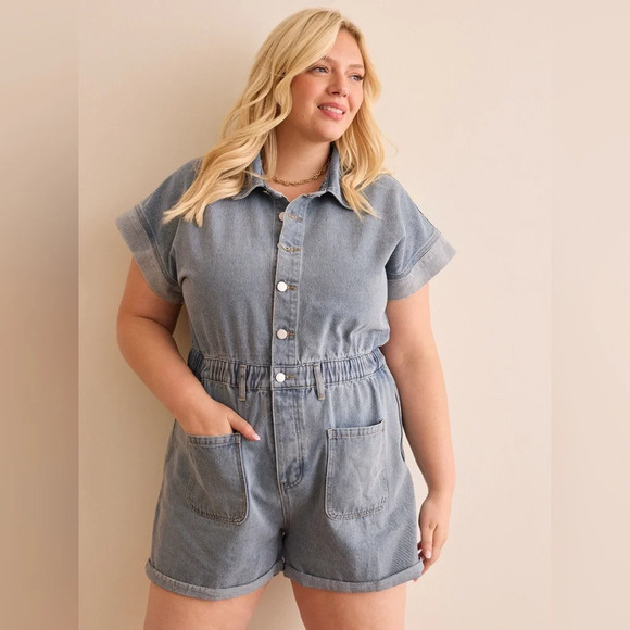 ARULA Pants - ARULA denim romper